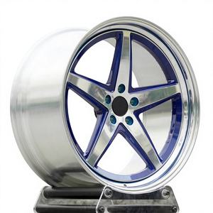 Ruedas Forjadas <span class=keywords><strong>de</strong></span> Dos Piezas 5x120 R20 R22 con Tapa Central Azul Zafiro, Mejora Personalizada para Cadillac CTS Coupé, Piezas Automotrices - Product Image 1