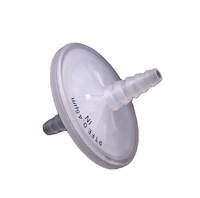 Filtre de ventilation stérile Gamma 50 mm en PTFE hydrophobe 0,22 µm avec raccord pour tuyau