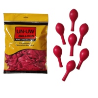 Ballons UN UW Haorun 12 pouces 2,8 g 100 pièces par paquet Ballons rouges mats de haute qualité standard pour les fêtes d'enfants et les décorations de vacances