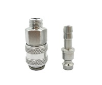 Raccord pneumatique OEM G1/8 BSP Mini Rectus série 21 en acier inoxydable 304 résistant à -30°C ℃   à 200 ℃   Températures extrêmes