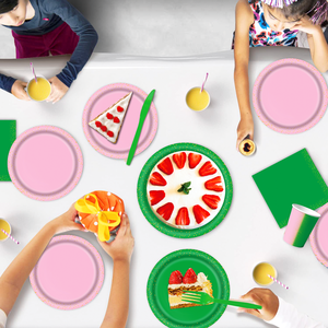 Service personnalisé rose vert ensemble anniversaire célébration bannière ballons décorations de gâteau fournitures de fête d'anniversaire pour enfants - Product Image 3