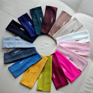 Diadema Deportiva Elástica Acanalada con Logotipo Personalizado, Banda Elástica Ancha para Yoga, Fitness, Cuidado Facial y Salón de Belleza - Product Image 1