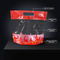 Voedselveilige plastic zakken met ritssluiting, handvat en perforaties voor gekookt voedsel, ventilerende verpakkingen met ademende gaten, vochtbestendig voor melk.