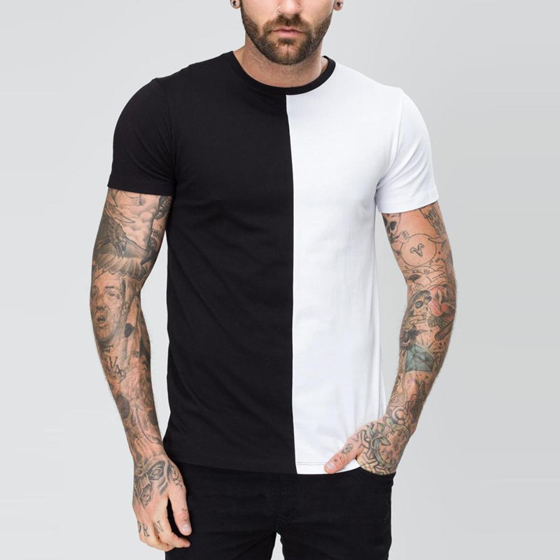 Black Half White Shirt China Trade Buy China Direct From Black Half White Shirt Factories At Alibaba Com