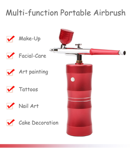 Kit d'aérographe portable, mini compresseur d'air rechargeable, pistolet pulvérisateur à double action pour le maquillage, l'art, la peinture sur ongles, le tatouage, la <span class=keywords><strong>manucure</strong></span> - Product Image 4