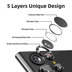 ฟิล์มกันรอยเลนส์กล้องแบบกระจกนิรภัยใสพิเศษ รุ่น Custom High Clear Eagle Eye สำหรับ Samsung S24 S25 บางเฉียบ กันน้ำ 9H ป้องกันรอยนิ้วมือ - Product Image 2
