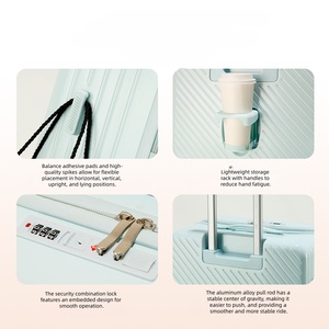 <span class=keywords><strong>Valise</strong></span> à ouverture frontale multifonctionnelle en vente flash - 20/24 pouces, avec serrure TSA et roulettes silencieuses - Product Image 3