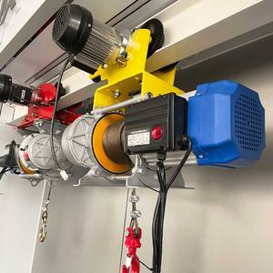 Tali kawat kerekan listrik Mini, 1 <span class=keywords><strong>Ton</strong></span> 4 arah sambungan elektrik dengan troli - Product Image 5