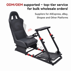 GY048 Sim Juego de Silla Plegable Simulador de Carreras Soporte para Volante para PS PC Thrustmaster Logitech G25 G27 - Product Image 4