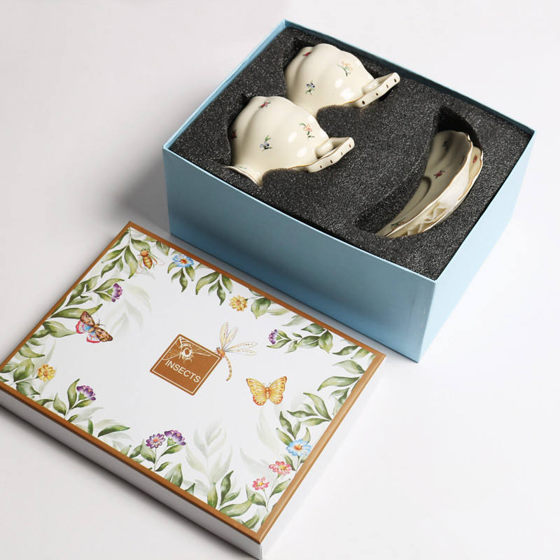 2 cup, 2 saucer, 2 spoon