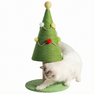 Non-Toxic Natural Plant Material Cat Tree Multi-Tier Climbing <b>Frame</b> with Sisal Scratching Posts - Product Image 1