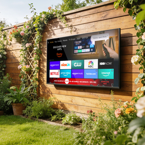 Téléviseur intelligent d'extérieur à grand écran de 75 pouces, 4K, 1000 nits, visible en plein soleil, IP65, résistant aux intempéries, pour le jardin - Product Image 2