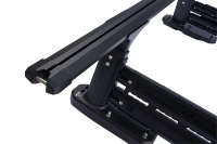 Barre de protection sport universelle en aluminium réglable multifonction TCAL 4X4 pour Toyota Tacoma Pick-Up Truck, Mitsubishi 200, finition noire poudrée