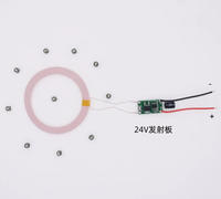 Bobina de Inducción LED Inalámbrica de Largo Alcance de 200 mm, Kit de Bobinas de Luces LED Inductivas de 24 V para Manualidades, Agrega Diversión y Vida a tus Proyectos