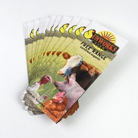 Impression de brochures pliées en trois couleurs, dépliants personnalisés, papier couché, papier artistique, A4, A5, fournisseur OEM, MOQ 1000 pièces
