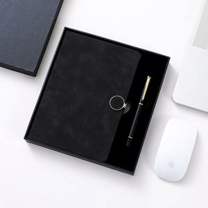 Customizable 2026Luxury <b>Refillable</b> Diary Stationery Promotional Business Magnetic Notebook Gift Set Pu Leather Journal With <b>Pen</b> - Product Image 3