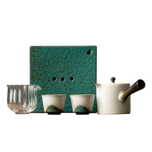 Juego de té Kung Fu, tetera de porcelana con tapa, forma cilíndrica resistente al calor para té de la tarde, regalos de empresa, origen del condado de Dehua - Product Image 5