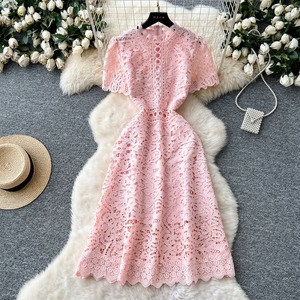 Robe d'été à manches courtes et dentelle crochetée pour femmes, prix compétitif, qualité supérieure - Product Image 3