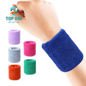 TopOne mince doux respirant blanc vert Sport poignet bandeau antidérapant élastique tricot pour exercice Gym sec poignée amortissement - Product Image 1