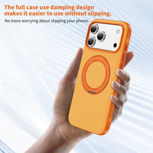 <span class=keywords><strong>Coque</strong></span> de téléphone magnétique en <span class=keywords><strong>silicone</strong></span> véritable pour 17/16/15/14/13 Pro Max Plus, design pailleté, étanche et antichoc - Product Image 3