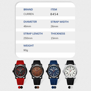 8454 CURREN OEM Watch Factory Direct Selling Gifts Wholesale Simple Steel Band Quartz Men's Watch - Product Image 2