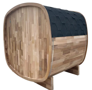 Salles de sauna en cèdre canadien traditionnelles de luxe sur mesure HELIUS pour 4 personnes, confortables et relaxantes pour le corps - Product Image 4