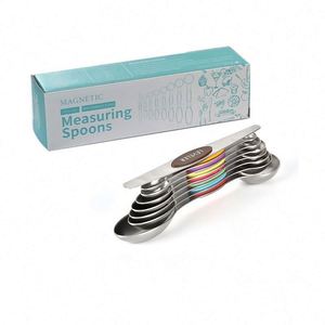 Hot Sale 8-Piece Magnetic Double-Ended <b>Measuring</b> <b>Spoon</b> Set 304 Stainless Steel Teaspoon Spatula for Baking Kitchen - Product Image 6