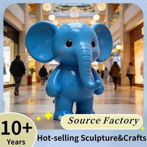 Escultura de Elefante Azul de Resina para Jardín, Moderna, Ecológica, al Mejor <span class=keywords><strong>Precio</strong></span>, Personalizada, de Tamaño Real, para Eventos y Fiestas - Product Image 4