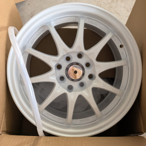 ล้อแม็กซ์อลูมิเนียมอัลลอย A356.2 CE28 ขนาด 15 นิ้ว สีขาว สำหรับรถยนต์, ขอบล้ออัลลอย PCD 4/100/114.3 เหมาะสำหรับ Subaru, Honda Civic - Product Image 4