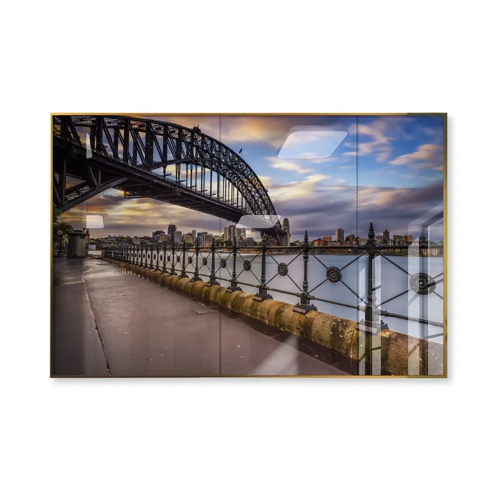 Home Decor Painting Sydney Harbour Bridge Crystal Porcelain Landscape Paintings And Wall Arts For Living Room Wall Art