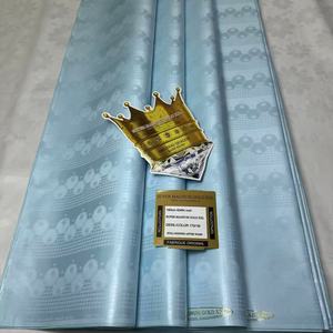 100% из органического чесаного хлопка, жаккардовый батик, Мали, роскошная парчовая ткань в африканском стиле, однотонная окрашенная базин для мальчиков и девочек - Product Image 3