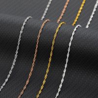 Collier en or 14 carats personnalisé, chaîne en or plaqué or pour hommes et femmes, bijoux cadeau