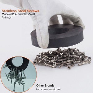 Vàng Rắn Kim Loại Xoay Gấp Áo Móc Nhiệm Vụ Nặng Nề Ba Móc Áo - Product Image 3