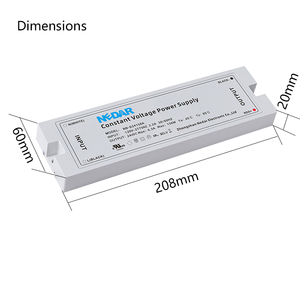 Groothandel NEDAR/OEM 3 jaar garantie 110V AC <span class=keywords><strong>DC</strong></span> 24V 80W 100W 150W 50/60Hz Slank ontwerp Plastic behuizing Constante spanning LED-driver - Product Image 4