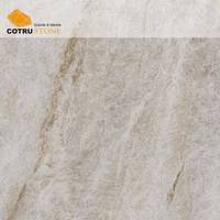 Comptoirs d'îlot de cuisine en marbre personnalisés Cotrustone, grandes dalles, panneau de hotte Taj Mahal Calacatta Blanc pour cuisine