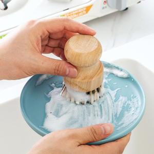 Natural <b>Bamboo</b> Dish <b>Brush</b> Household Cleaning Tool Kitchen Cleaning <b>Brush</b> for Pot Pan Dish Scrubber Wooden Dish Washing <b>Brush</b> - Product Image 2