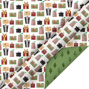 High Quality <b>Glossy</b> Double-sided Pattern Colorful Gifts Pattern Wrapping <b>Paper</b> Valentine's Day & Birthday Gift Decorative <b>Paper</b> - Product Image 4