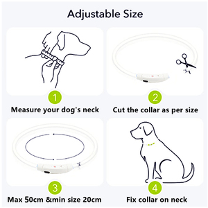 <span class=keywords><strong>Collar</strong></span> LED Electrónico para Mascotas, <span class=keywords><strong>Collar</strong></span> de Perro que Brilla en la Oscuridad, Collares Luminosos Ajustables para Mascotas, <span class=keywords><strong>Collar</strong></span> LED de Seguridad Nocturna para Perros, Suministros para Mascotas - Product Image 2