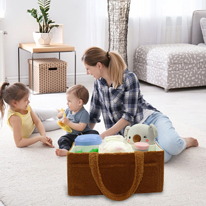 กระเป๋าใส่ผ้าอ้อมเด็กอ่อนแบบพกพา ผ้าฝ้าย <span class=keywords><strong>SPN</strong></span> คุณภาพดี ขนาดใหญ่ สำหรับจัดเก็บของใช้จำเป็นสำหรับเด็กแรกเกิด รับสกรีนโลโก้ - Product Image 5