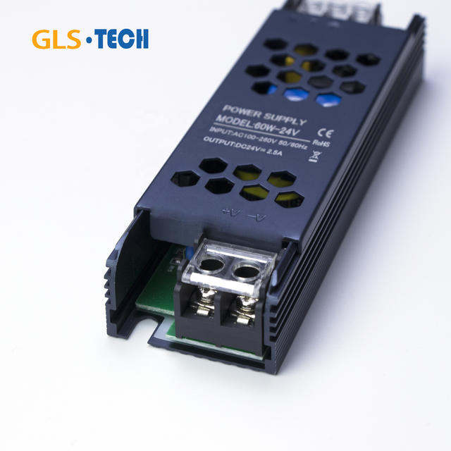 Ultrathin Oxide Aluminum Shell DC12v 24v 60w AC 100V-260V Constant Voltage Sufficient Power Led Switching Power Supply
