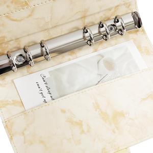 Cuaderno forrado en espiral de tamaño 5x7 "con impresión de logotipo personalizado de 4 sujetos y bolsillo interior disponible - Product Image 4