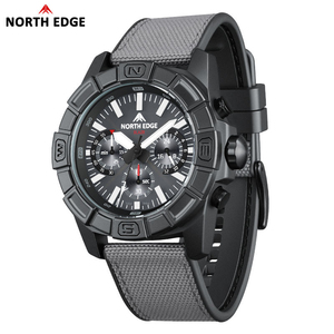 Montre connectée North Edge Blaze IP68 à énergie solaire, écran TFT, bracelet en nylon, réveil, charge magnétique pour hommes - Product Image 2