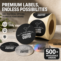 Individuell Bedruckte Wasserdichte Vinyl-Aufkleber Runde Kreise Kunststoff Synthetisches Papier Selbstklebende PVC-Rolle Gestanzte Etiketten