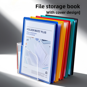 Organiseur <span class=keywords><strong>de</strong></span> fichiers à clips en plastique A4, classeur transparent pour <span class=keywords><strong>documents</strong></span>, <span class=keywords><strong>classement</strong></span> des examens - Product Image 1