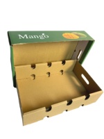 Boîtes rigides personnalisées recyclables avec revêtement mat pour l'emballage des fruits, formes personnalisées, impression offset quadricolore