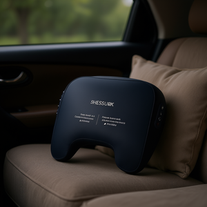 Masseur de cou et d'épaules Shesiubk 4D Shiatsu à pétrissage profond, sans fil, avec batterie intégrée et niveaux de chauffage pour la maison, la voiture et la famille, pour un soulagement apaisant - Product Image 2