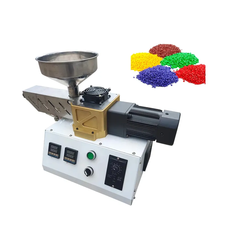 SJ25 Injection Molding Machine Desktop Plastic Extruder MachineDesktop Polymer Material Single Screw Small Extruder