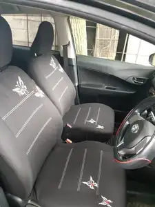 OEM Logo Color Patterns Universal Car 9-piece Car Seat Cover Comfortable Skin-friendly Anti-skid Knitted Fabric Seat Cover