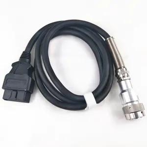 Replacement OBD OBD2 OBD II To 19pin Metal Round Type Plug Cable For Vehicle Testing Diagnostic Device Machine