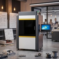 Nouvelle imprimante 3D automatique SLA 800 mm stable, portée de pointage 0,08 mm, cadre en granit, chemin de numérisation scellé, USB, nivellement automatique, garantie 1 an